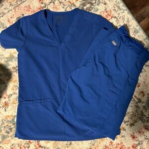 Figs Women's Scrub Set in Blue